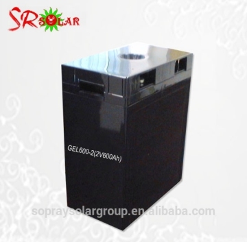 Deep rechargeable cycle battery 2v 600Ah for Solar System