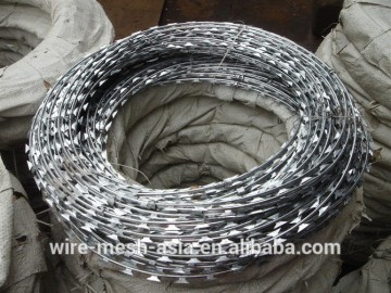 Best Quality Razor Barbed Wire//BTO-22 Galvanized Cross Type