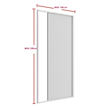 Aluminum retractable screen door