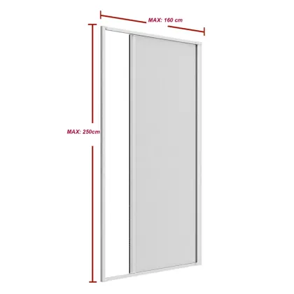 Aluminum retractable screen door