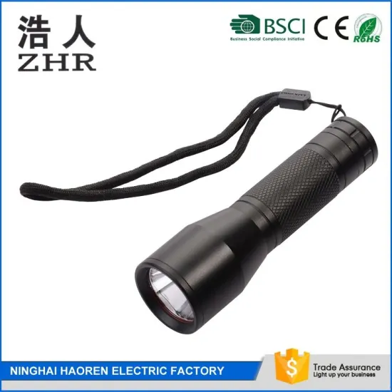 Powerful rechargeable flash torch light long range