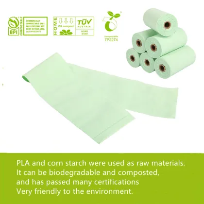Eco-Friendly Biodegradable Dog Poop Bags Compostable Pet Waste Bags