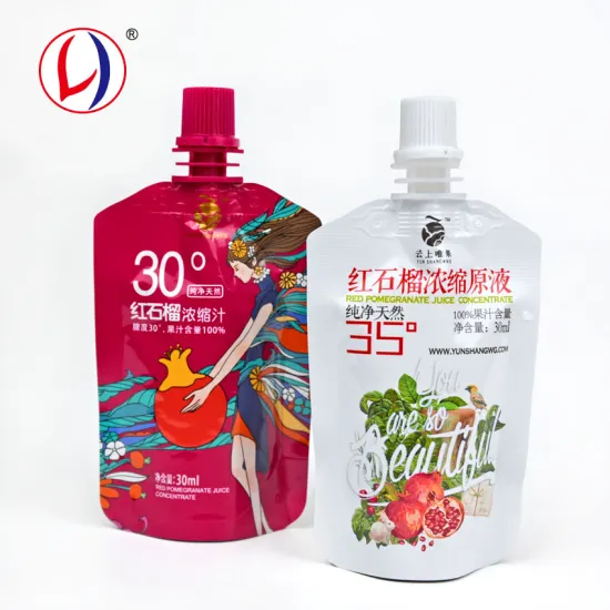 Pomegranate Juice Packaging: 30ML-50ML Standing Spout Pouch