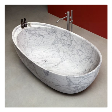 Marble Bathtubs & Whirlpools: Stone, Carrara, Hand-Carved & Freestanding Designs