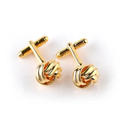 Fashion Stainless Steel Twist Cufflinks