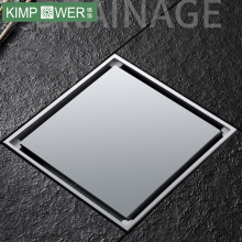 10*10cm balcony black brass floor drain