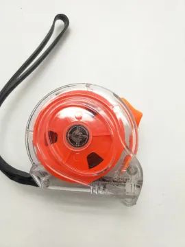 Transparent orange tape measure