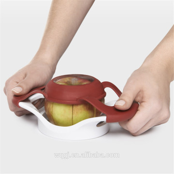 2017 hot new multicolored stainless steel blade pop out apple chopper