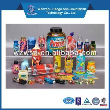 cutomer design pvc shrink film/labels