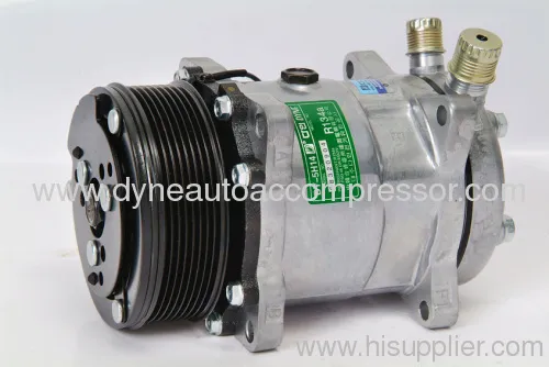 Auto Compressor Sanden 5h14 Hor 12v Pv8 119mm 