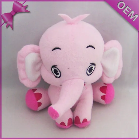 big ears pink plush elephant valentine's Elephant Toy made in CHina factory