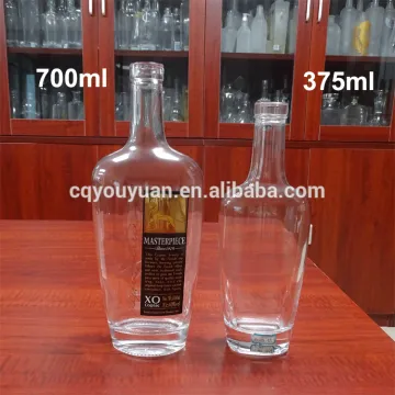 700ml shaped bulk rum bottles clear glass bottle with cork top