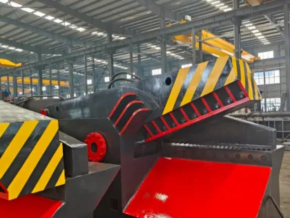 scrap steel rebar cutting machine