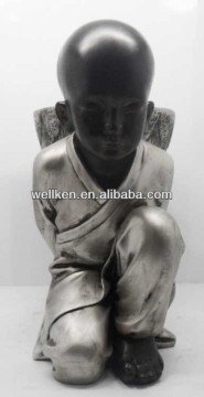 polystone monk figure