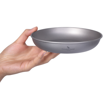 Boundless Voyage Pure Titanium Plate - Lightweight Tableware for Camping and Home