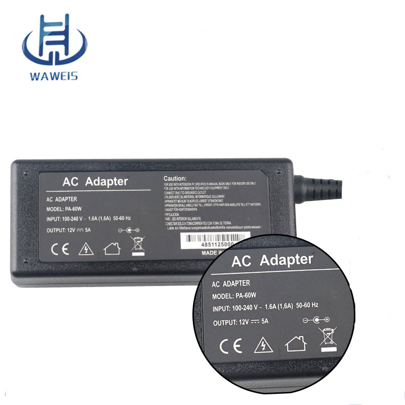 12V 5A Power adapter 60w ac dc adapter
