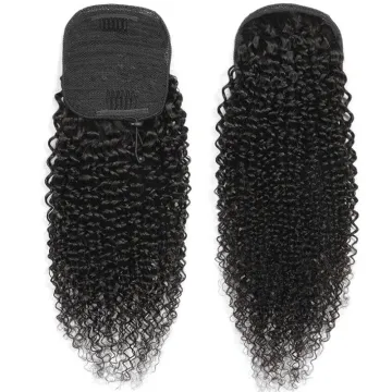 Best selling wholesale brazilian drawstring curly ponytail, water wave ponytail drawstring human, curly drawstring ponytail