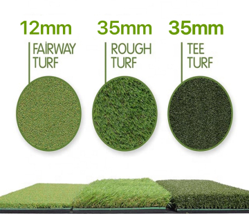 Chipping Training Aids 3 in-1 Foldable Turf Mat