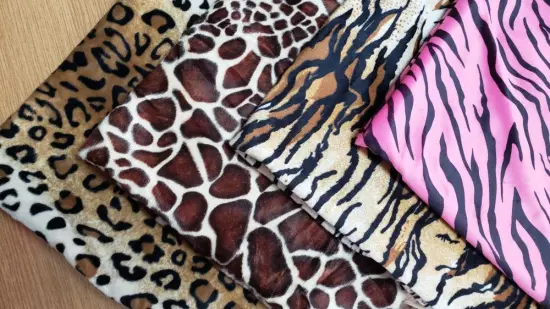 Printed Warp Knitting Velvet Fabric for Sofa Cover