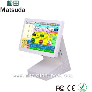 Manufacturer 12 inch 1366*768 definition touch monitor table pos computer with MSR Reader