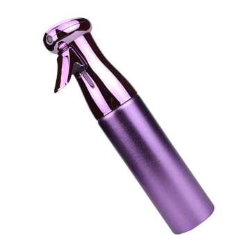 Factory 250ml 300ml aluminum private logo salon continuous hair oil pump spray bottle purple