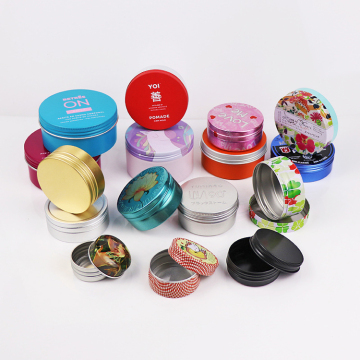 Custom Aluminium Jar Containers - Small Round Metal Cans for Packaging and Candles