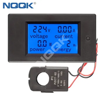 PZEM-061 100A AC80-260V Digital Display Voltmeter Ammeter Power Meter