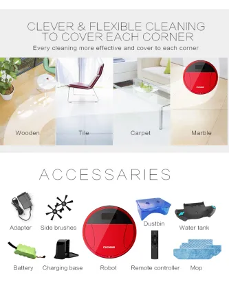 smart robot home appliances electric cleaning mop