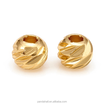 5mm Round Golden Carved Brass Spacer Beads: Details and Purchasing Guide from PandaHall
