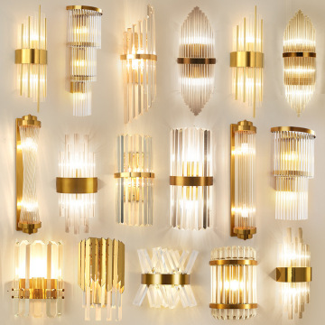 Moderne Luxuskristallwandlampe - Hochwertige LED -Induktions -Schlafzimmer Licht