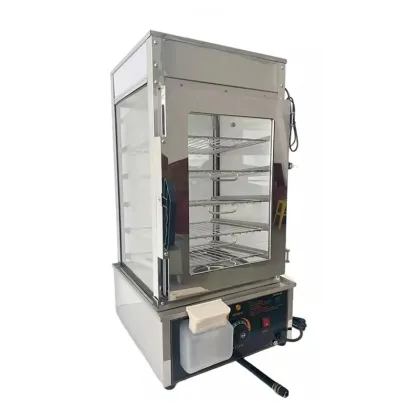 Electric Stainless Steel Five Layer Commercial Mantou Steamer for Breakfast Buns