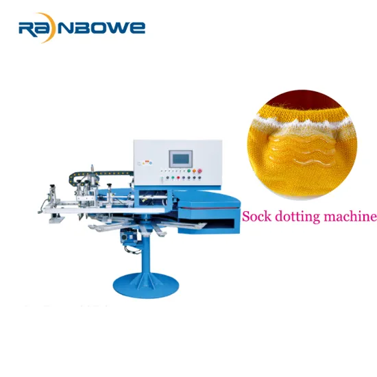 RB-12PS Silicone Sock Dotting Machine with PVC Dotting Function: Precision Textile Embellishment Tool