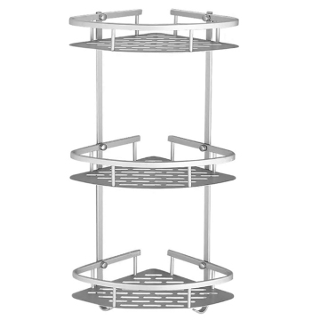 Jutye 3 Layer Triangular Bathroom Kitchen Corner Shelf
