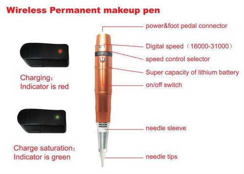 Rechargeable Permanent Make-up Pen& Tattoo Gun Supply