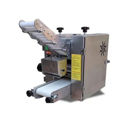 Stainless Steel Gyoza Dumpling Wonton Wrapper Skin Making Machine: Automated Solution for Efficient Food Production