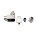 Right Angle B-Code Shielded M12 Male Plug Connector