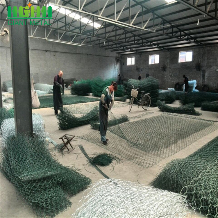 Slope stabilization net stone massage mattress