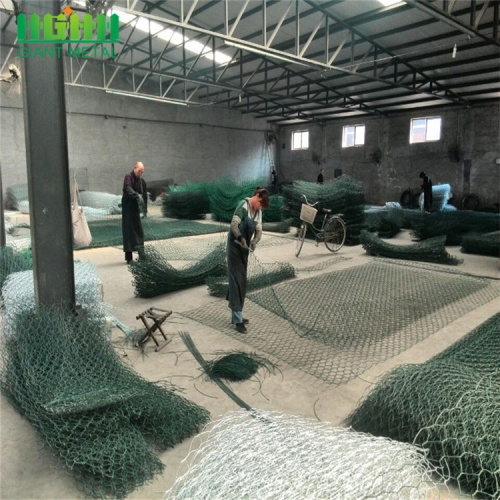 PVC coated wall retaining gabion container price