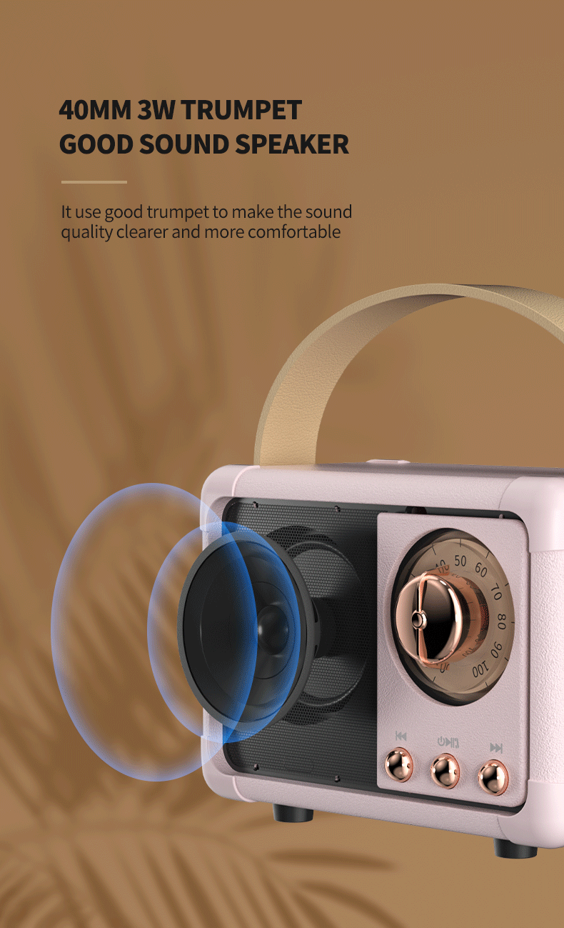 Hm 11 Mini Bluetooth Retro Speaker 3 Gif