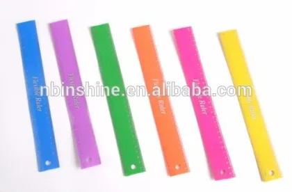 Colorful plastic ruler,school stationery