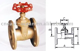 BRASS 10k FRAN SLUICE VALVE