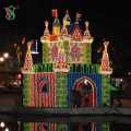 Outdoor Customized Christmas Castle Motif Light Display