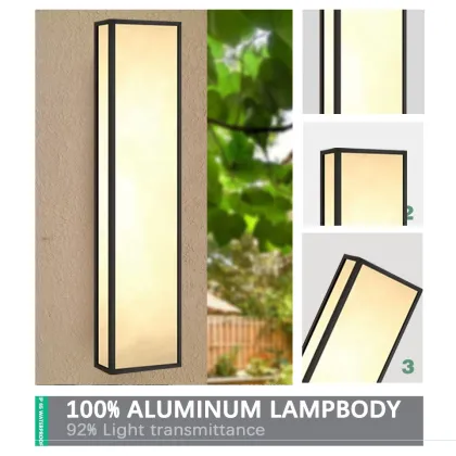 Villa Garden Exterior Wall Light - Waterproof LED Glass Outdoor Wall Lamp