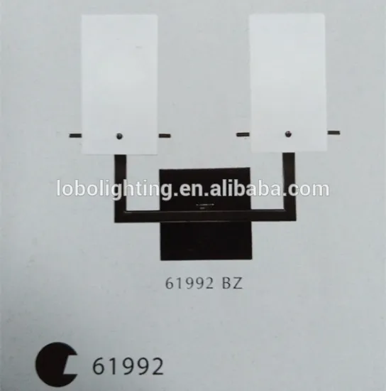 two lamp wall sconce with white square glass shade/wall lamp shade/decoration indoor light in hotel