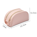 Water-resistant Double Zipper Cosmetic Bag