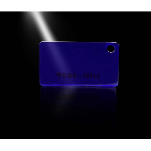 Acryl Plexiglasscheibe Dark Reflex Blue Tint 3mm