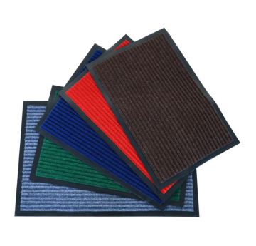 PVC backing waterproof anti-slip double stripe carpet mat