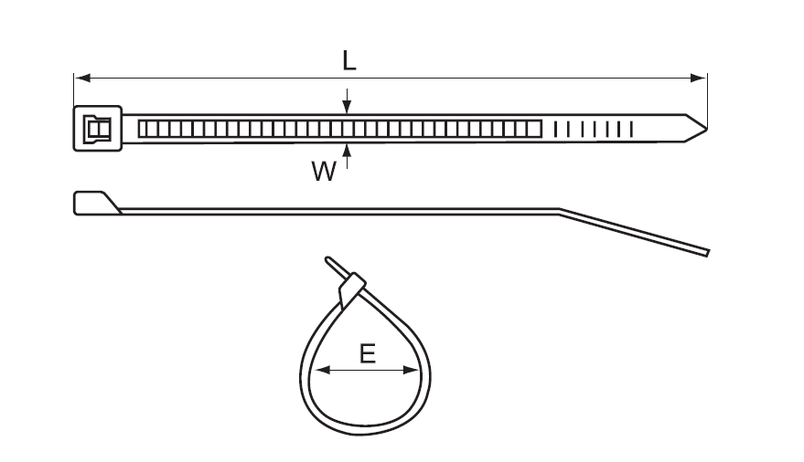 Self-Locking Nylon Cable Ties 