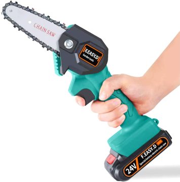 Budget-Friendly 4 Inch Mini Chainsaw Pruning Shears for Tree Branches and Wood Cutting