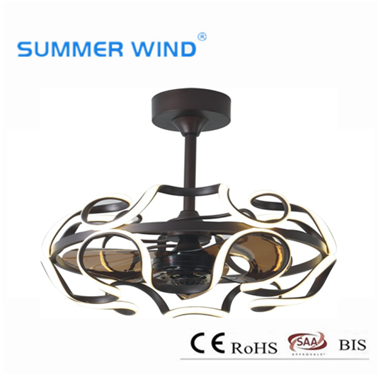 Modern three-leaf decorative ceiling fan light